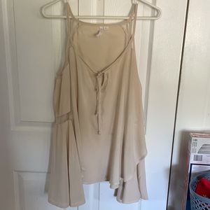 Open shoulder blouse